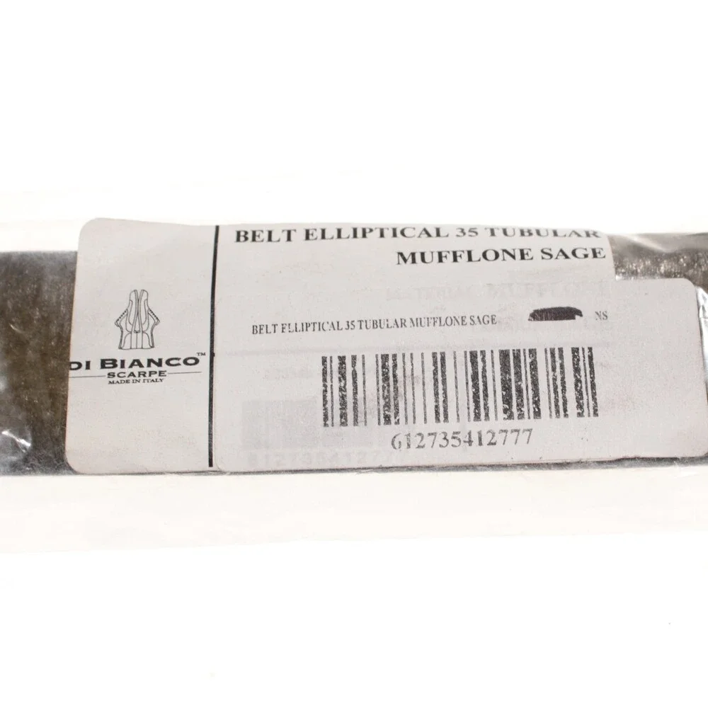 Di Bianco NWT Cut to Size Dress Belt In Green Pebbled Leather One Size